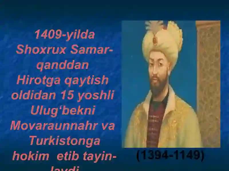Ulugʻbek Hukumronligi 2