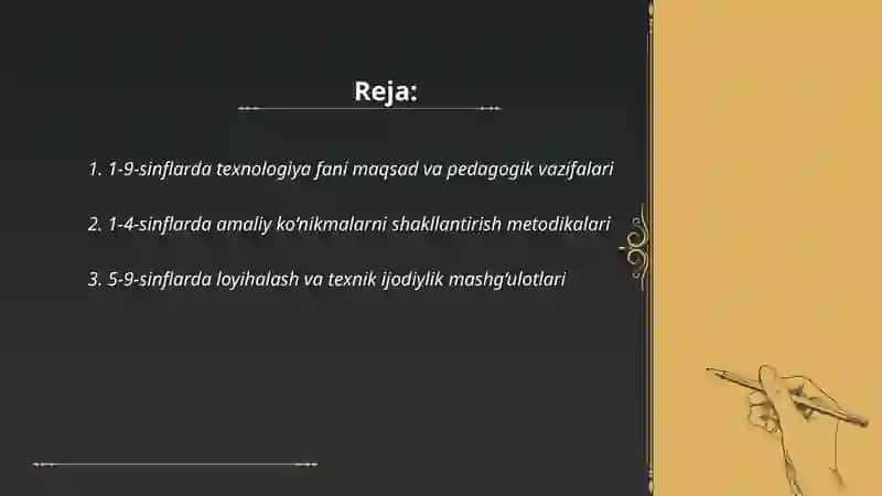 1-9-sinflarda texnologiya fani mazmuni va 10-11 sinflarda kasbiy tayyorgarlik 2