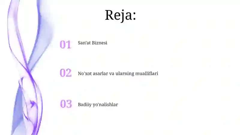 Badiiy yoʻnalishlar 2