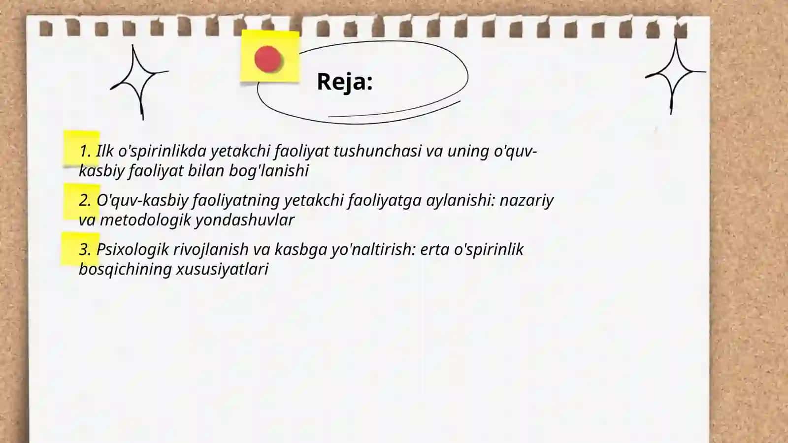 Ilk o'spirinlik davrida o'quv kasbiy faoliyatning yetakchi faoliyatga aylanishi va kasb tanlash muammosi 2