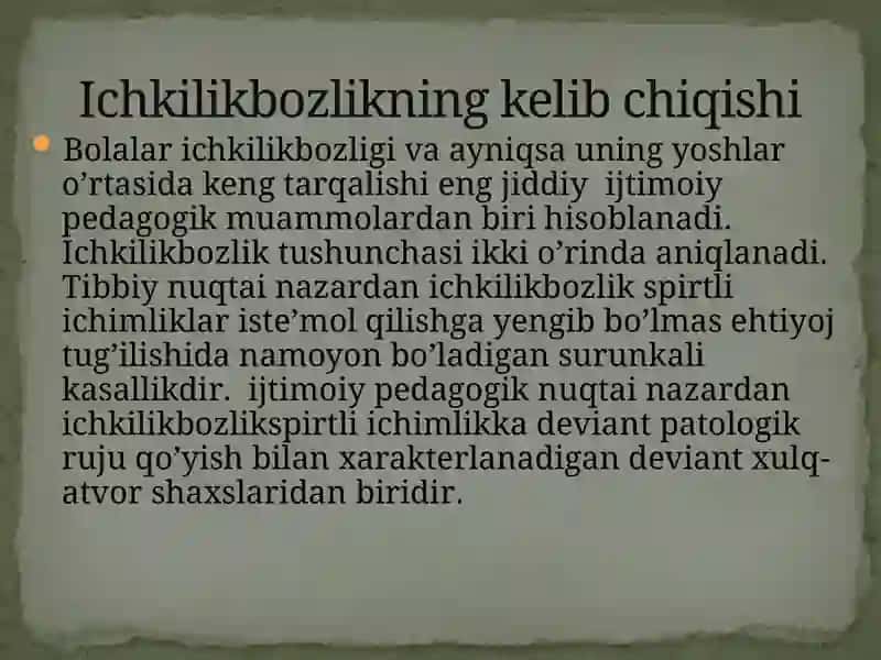 Spirtli ichimliklar isteʼmol qiladigan oʻsmirlar bilan ijtimoiy-pedagogik faoliyat yuritish 2