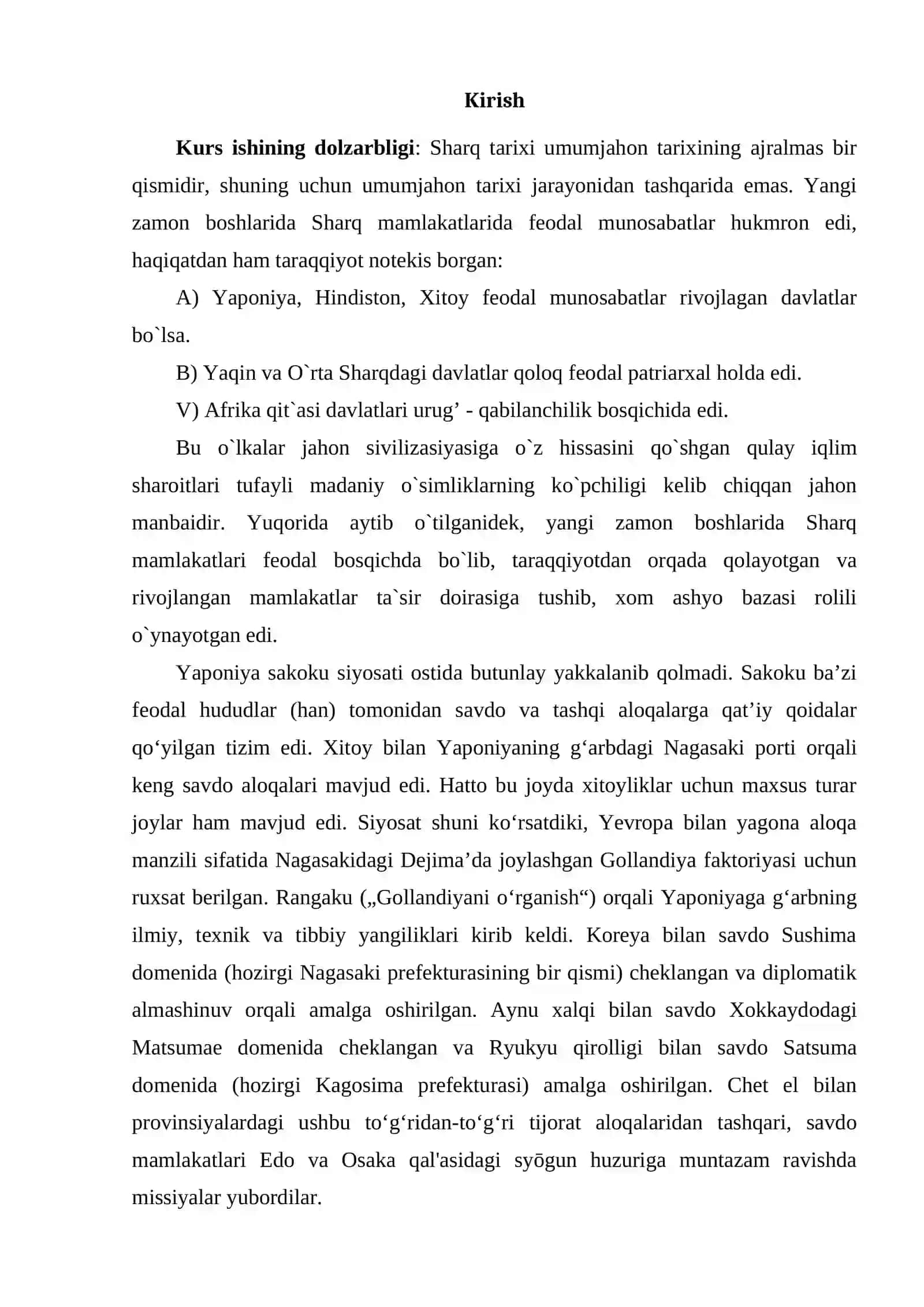 Yaponiya yangi davrda: yopiq davrdagi siyoat va uning kuch bilan ochilishi 2