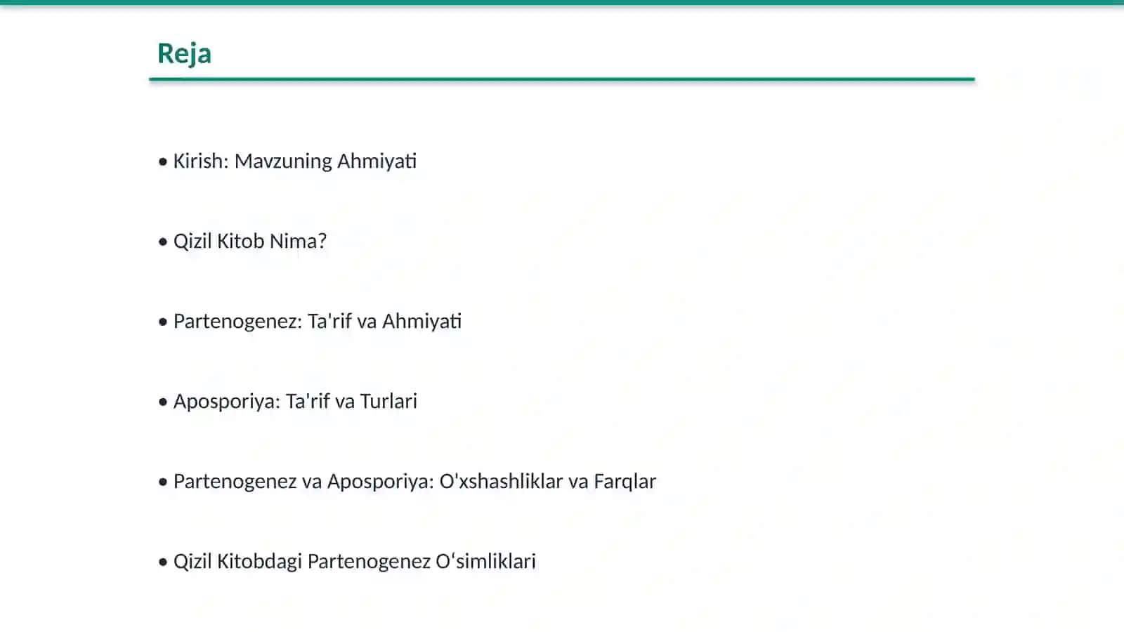 Qizil Kitobga Kiritilgan Oʻsimliklar: Partenogenez va Aposporiya Hodisalari 2