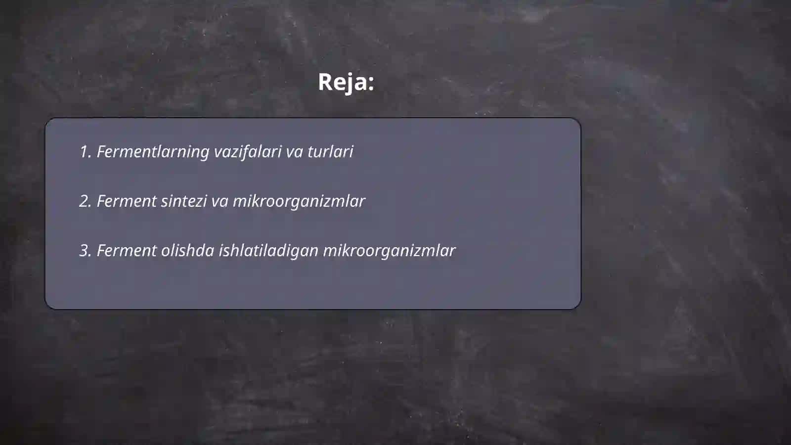 Mikroorganizmlardan ferment olish texnalogiyasi 2