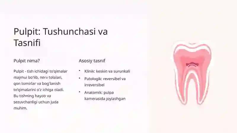 Pulpitlarni biologik davolash usuli 2