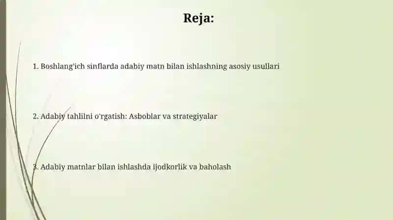 Boshlangʻich sinflarda badiiy asar matni ustida ishlash 2