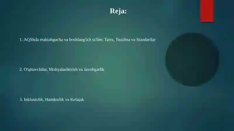 AQShda maktabgacha va boshlang'ich ta'lim 2