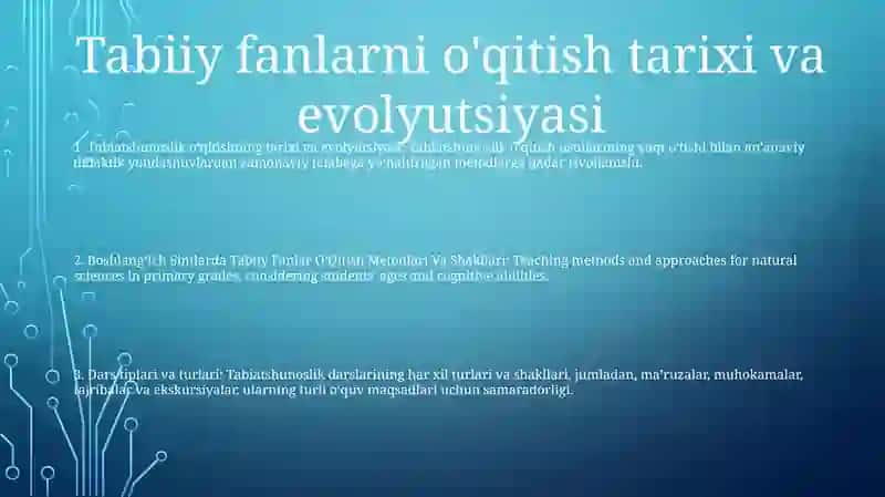 BoshlangʻIch Sinflarda Tabiiy Fanlar OʻQitish Metodlari Va Shakllari 2
