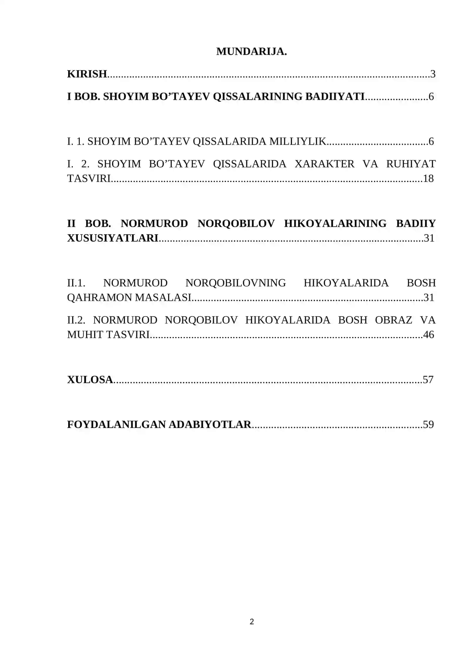 Qissa va hikoya janrida milliylik va bosh qahramon masalasi (Sh. Bo’tayev va N.Norqobilov asarlari misolida) 2