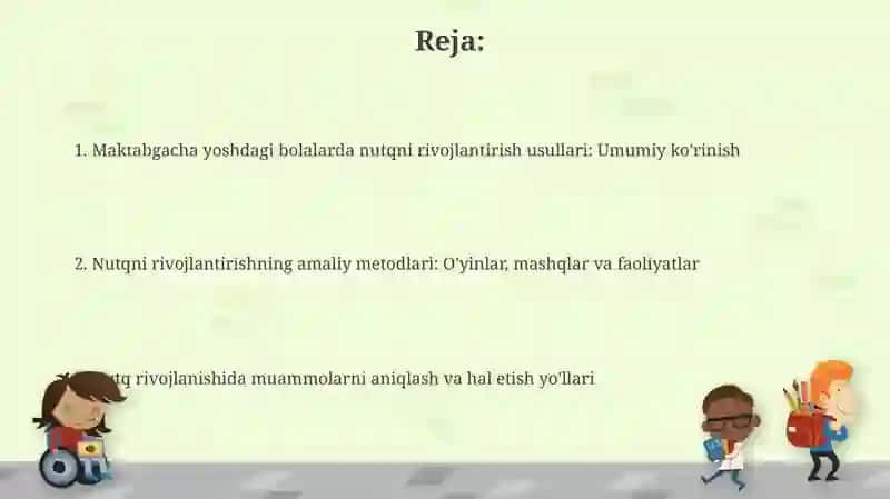 Maktabgacha yoshdagi bolalarni nutqini o'stirish metodikasi 2