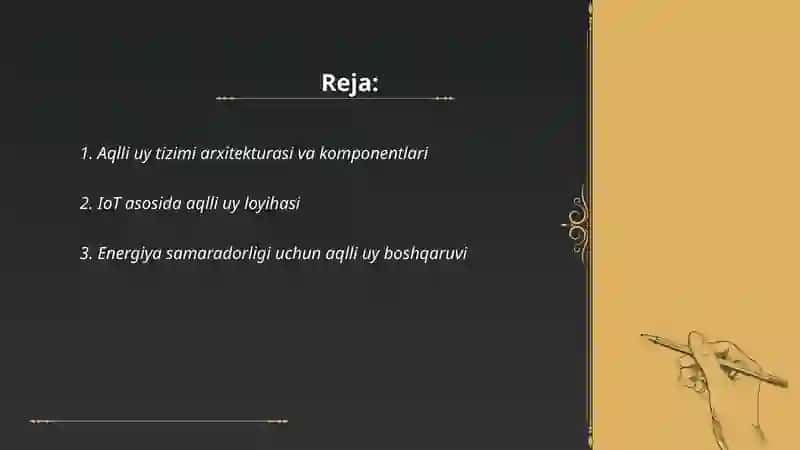 Aqlli uy tizimi arxitekturasi va komponentlari 2