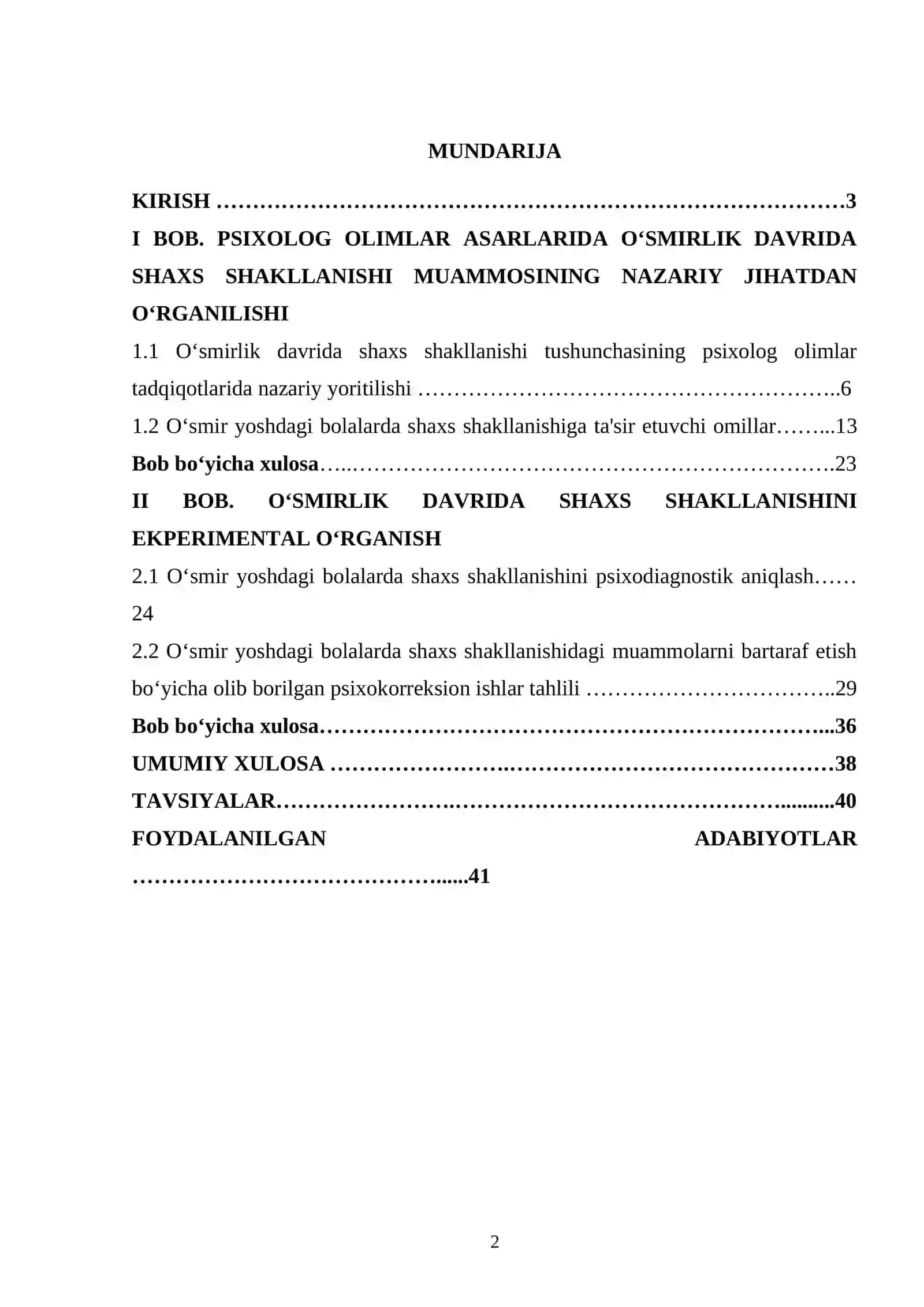 Oʻsmirlik davrida shaxs shakllanishining psixologik xususiyatlari 2