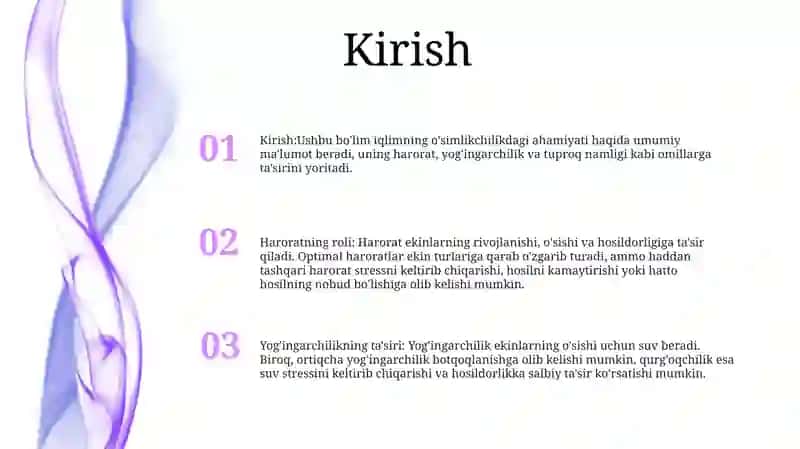Tuproq Hosil Bólishida Iqlimning Ôrni 2