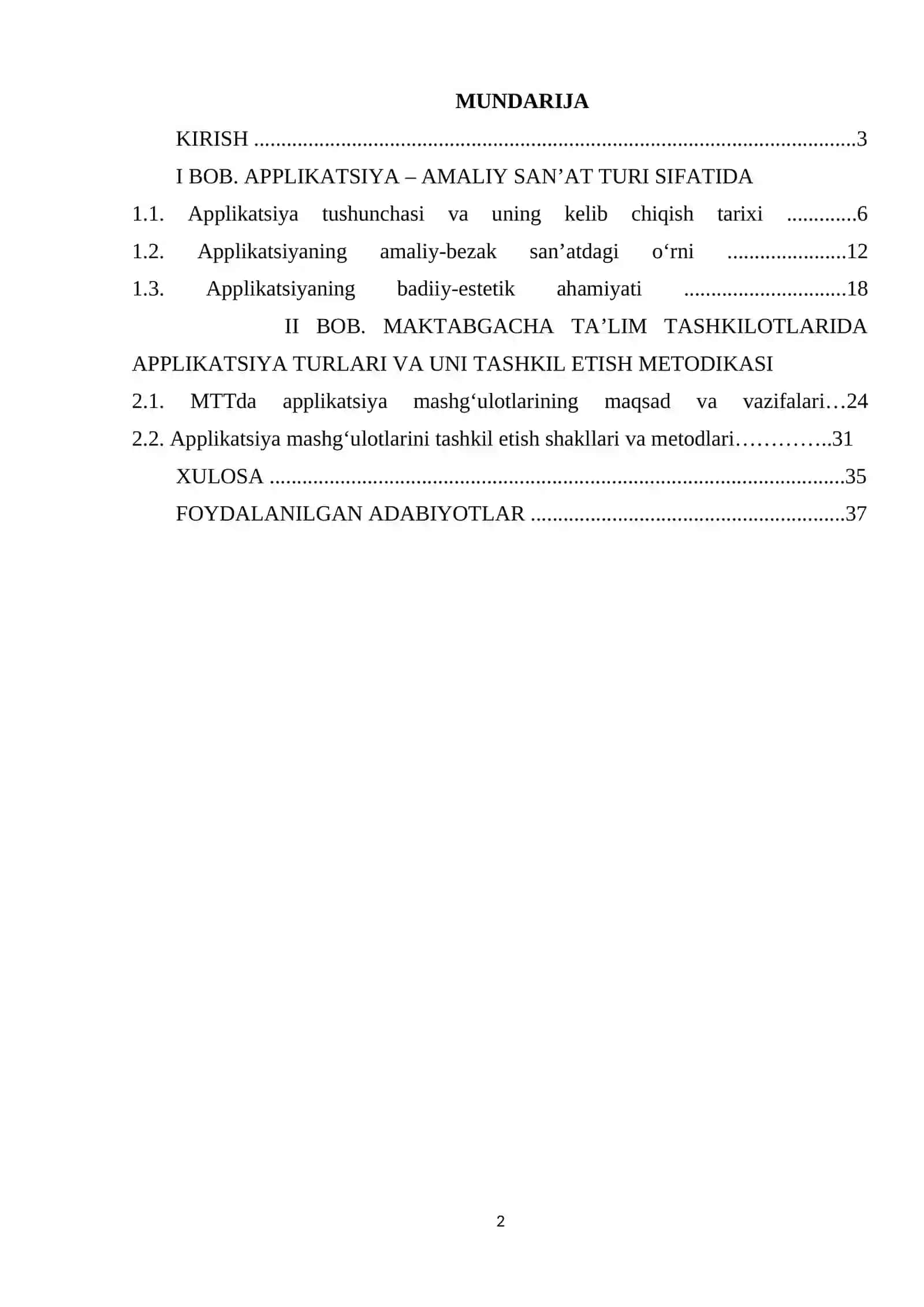 TASVIRIY FAOLIYATGA OʻRGATISH METODIKASI 2