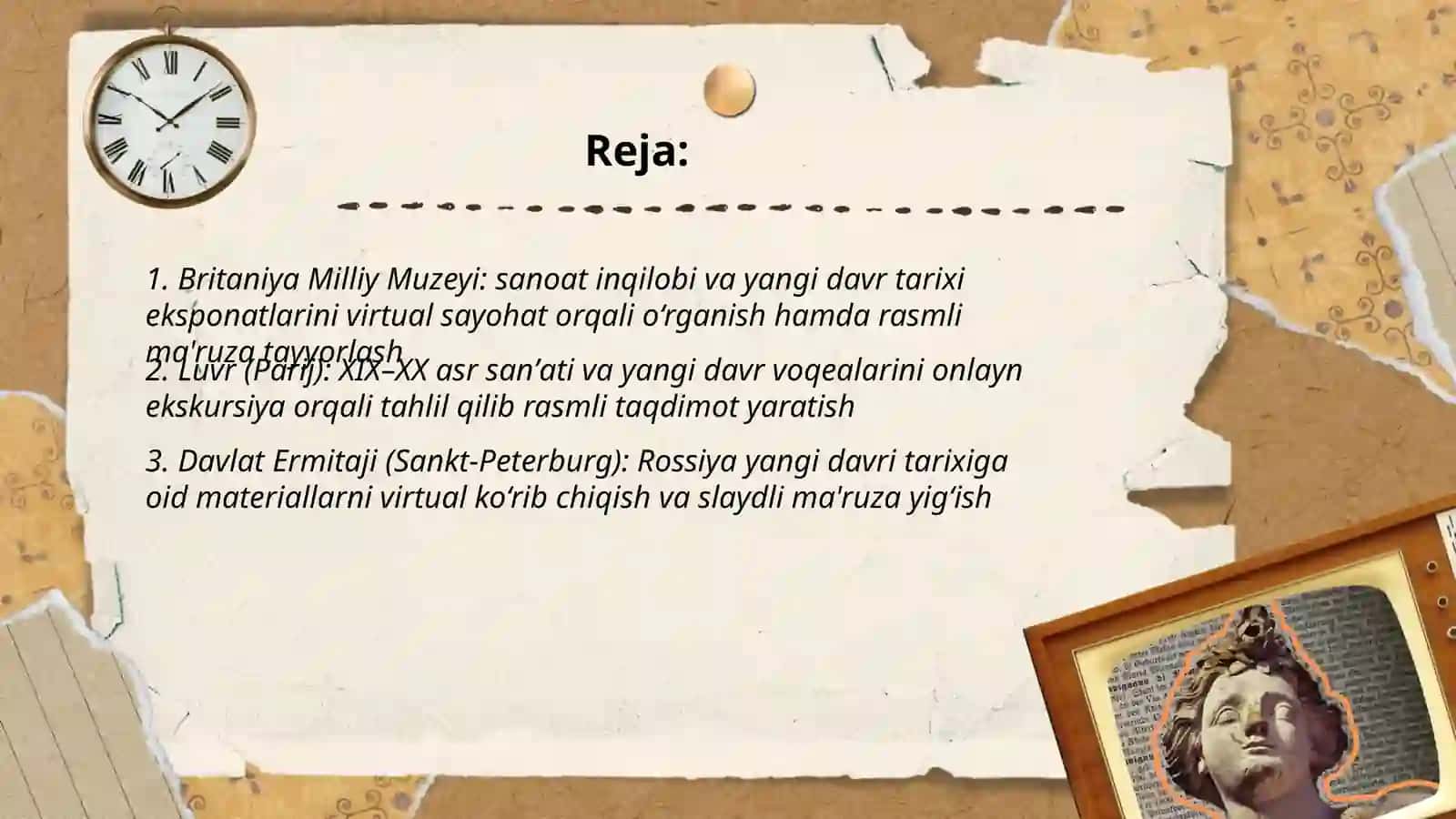 Jahon davlat muzeylariga virtual sayohat orqali 2
