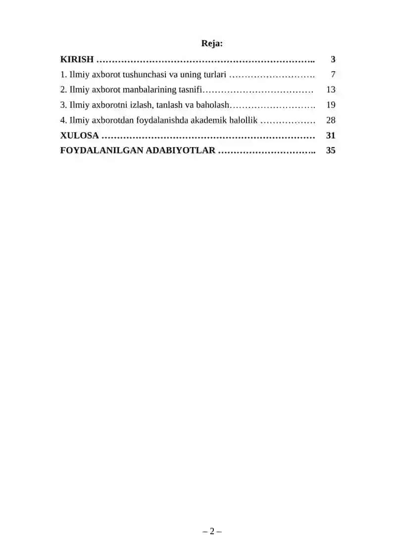 ILMIY AXBOROT MANBALARI 2