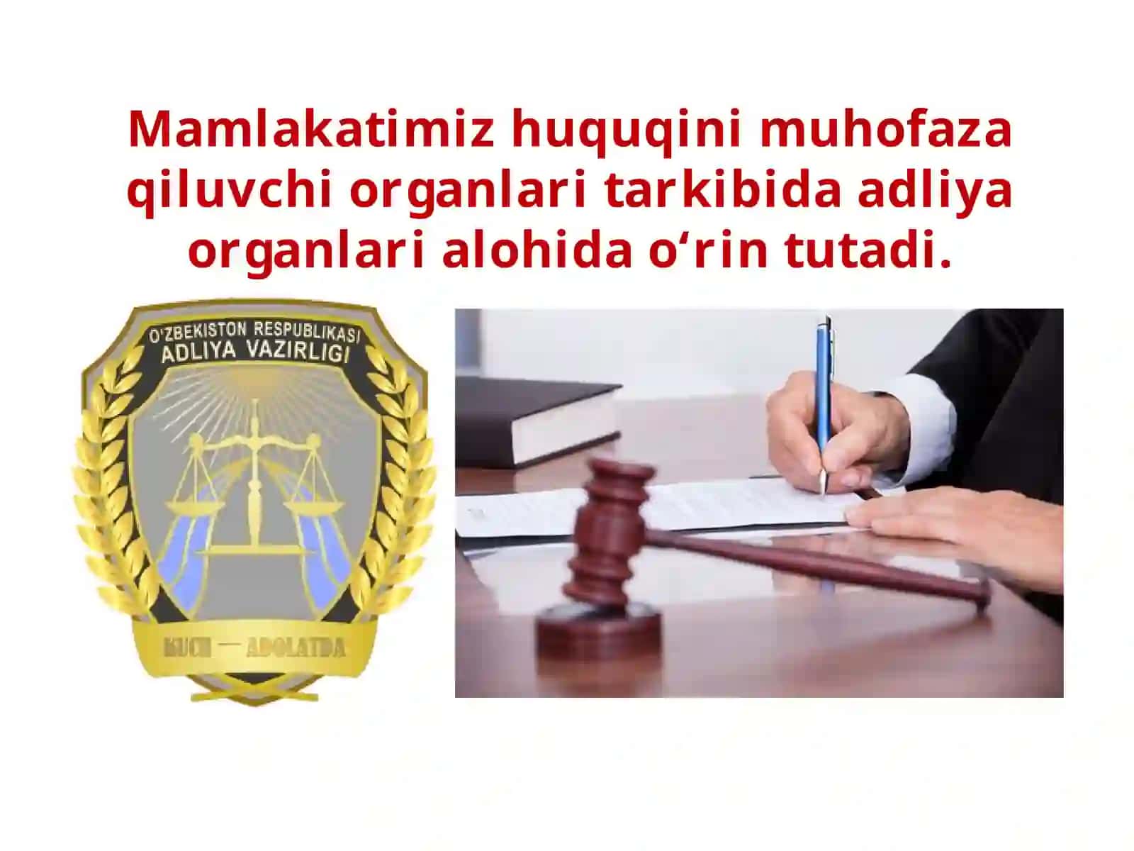 8-sinf O’zbekiston davlati va huquqiasoslar fanidan 25-mavzu 2