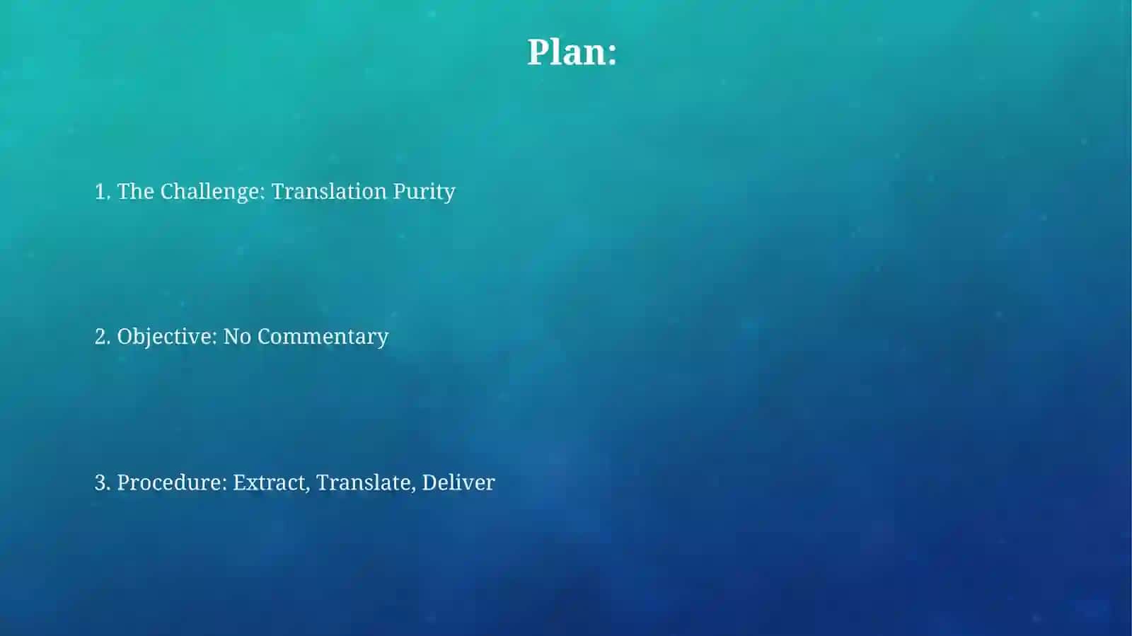 Critical review of extract from a novel 2