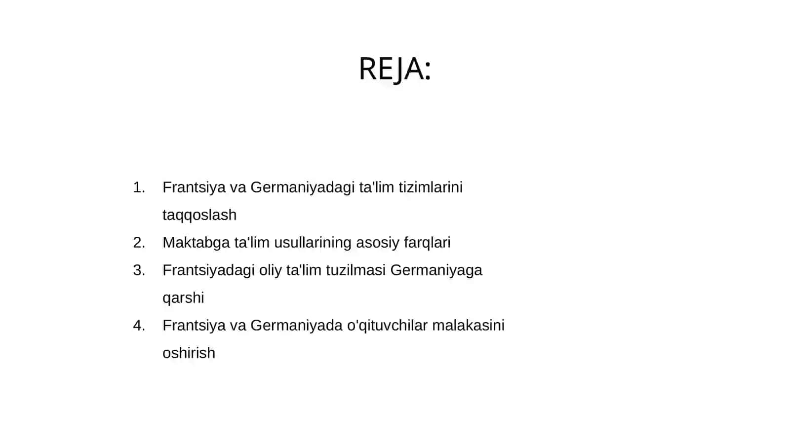 Fransiya Germaniya ta'lim tizimlari 2