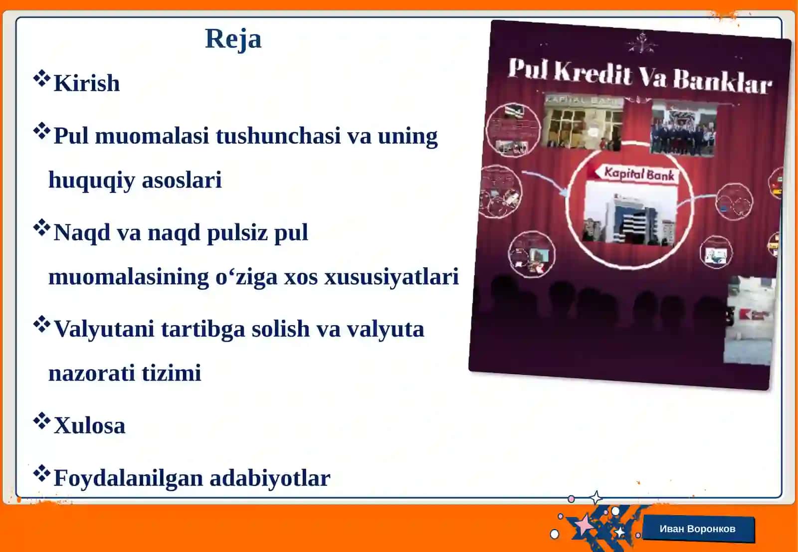 Pul muomalasi naqd pul muomalasi, naqd pulsiz pul muomalasi. Valyutani tartibga 2
