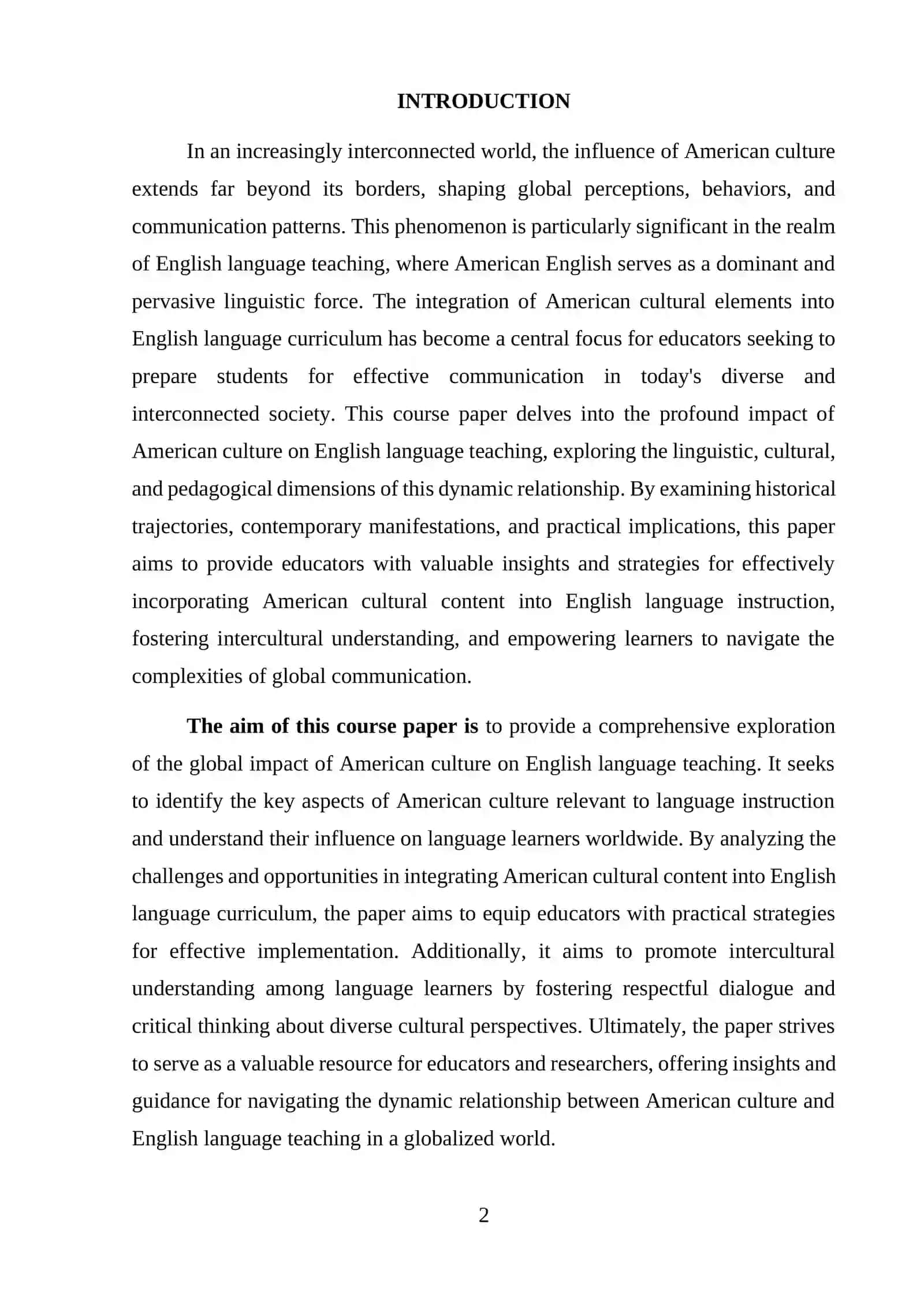 Integrating American Culture into English Language Curriculum 2