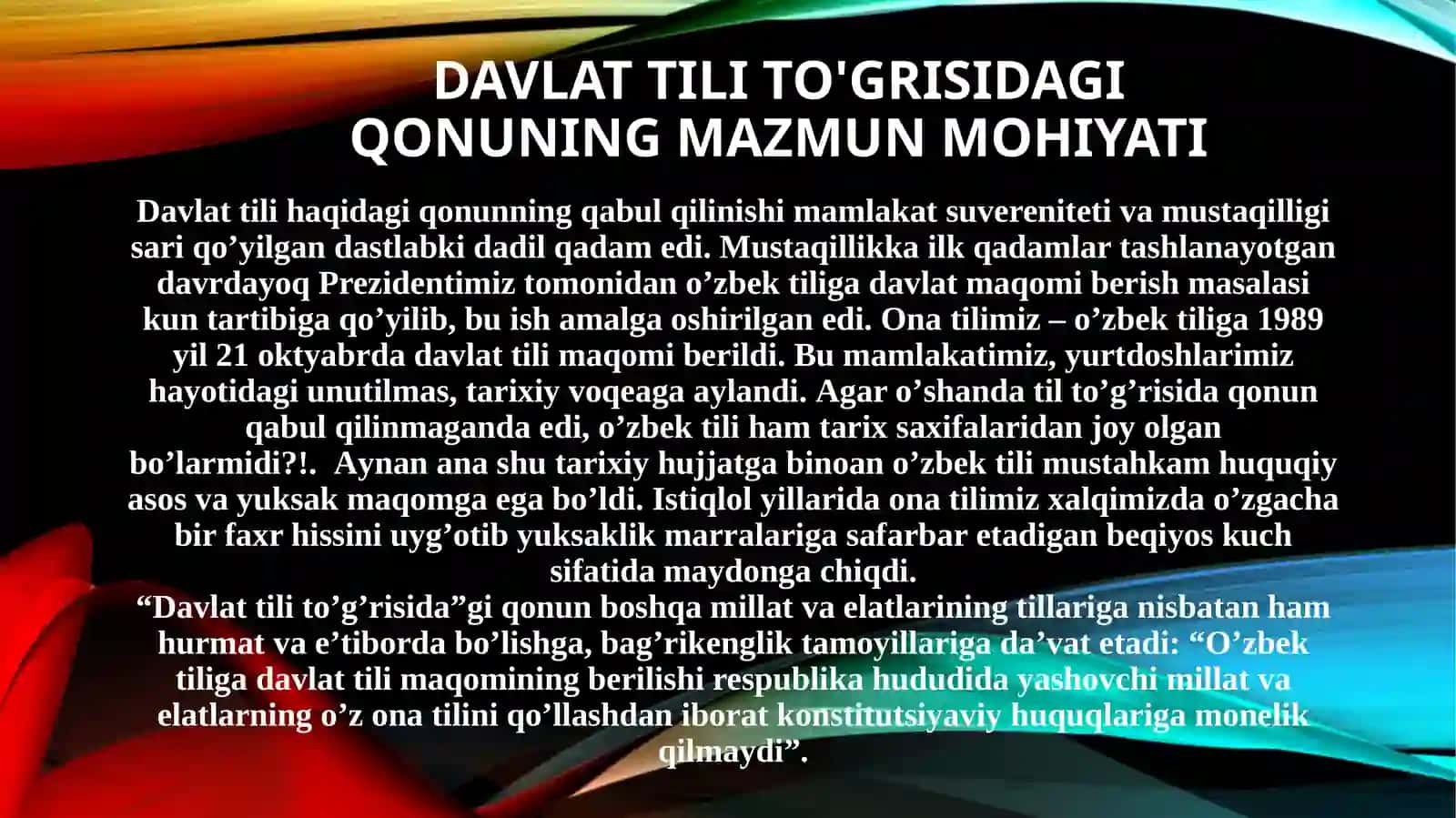 Davlattilito'grisidagi qonuning mazmuniyati 2