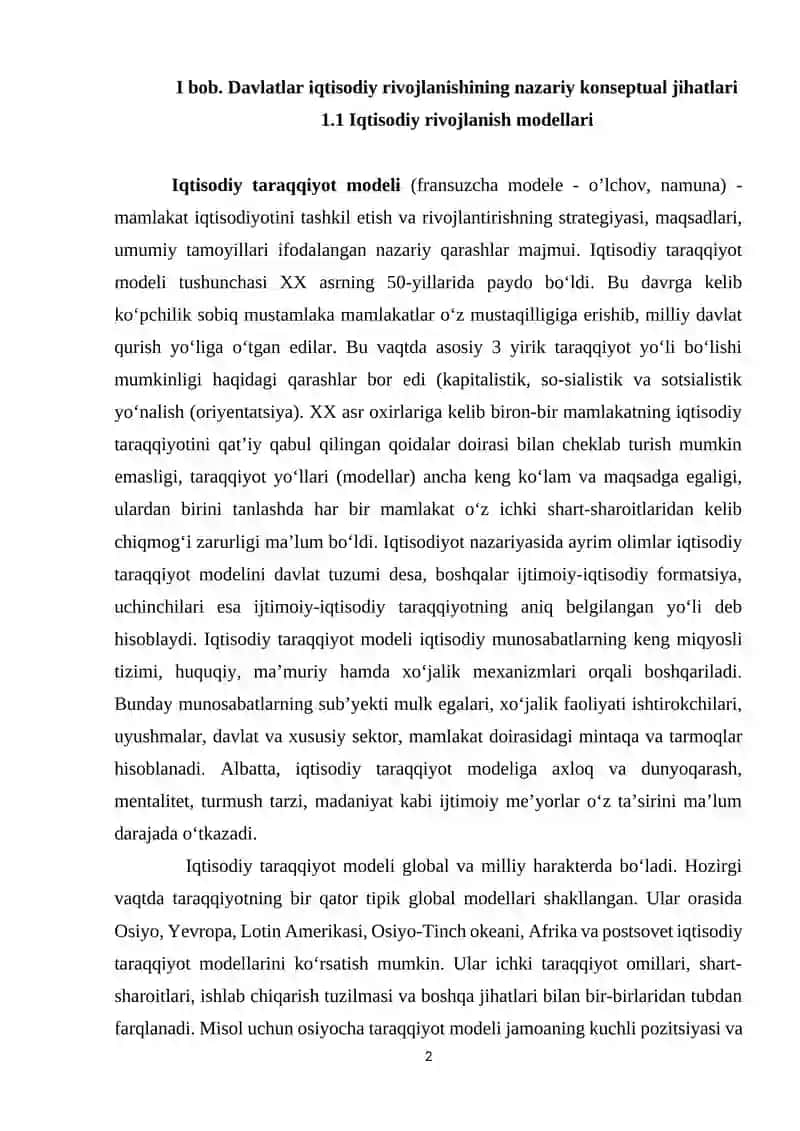 DAVLATLAR IQTISODIY RIVOJLANISHI 2