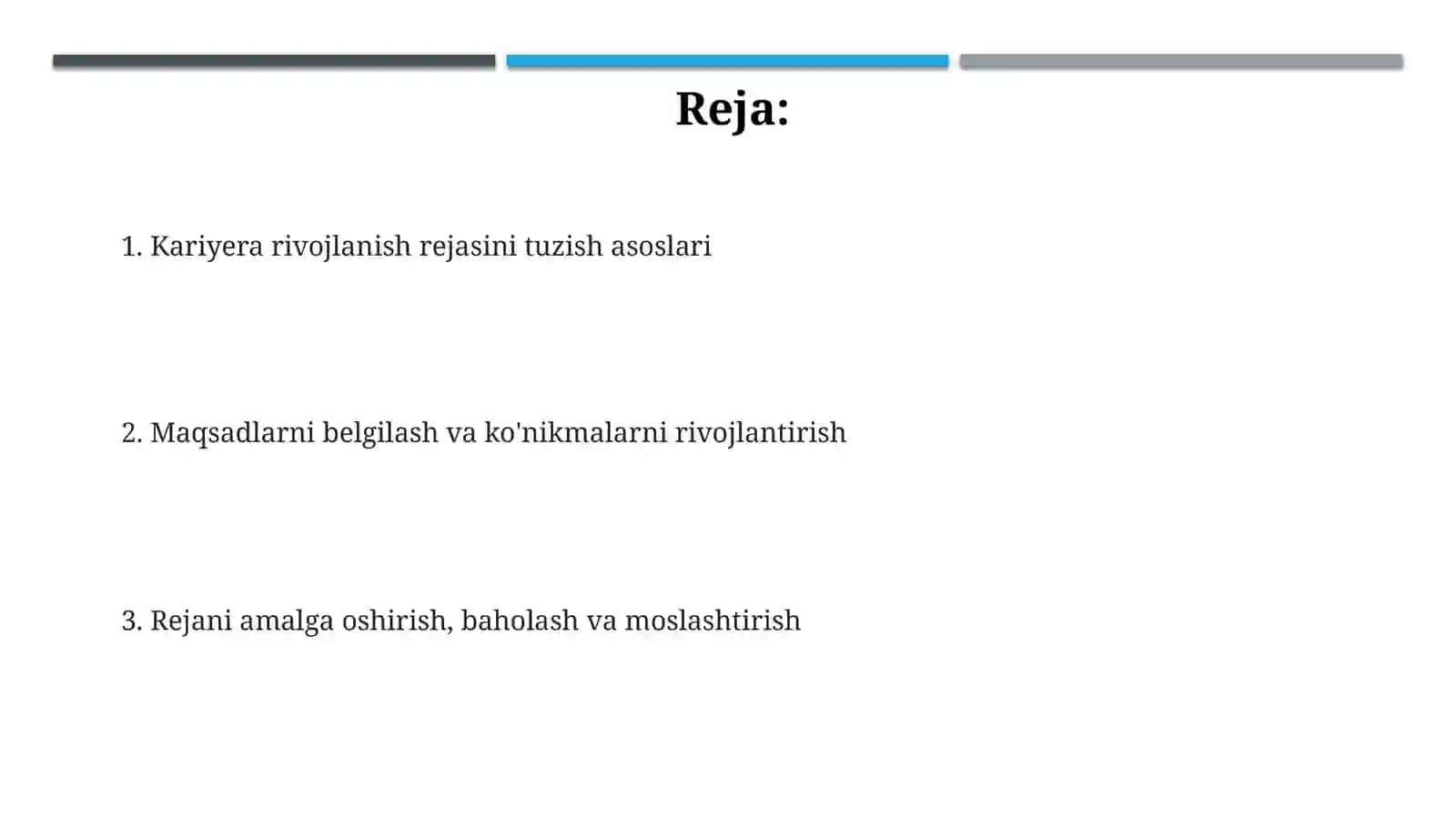 Iqtisodchinining kasbiy rivojlanish rejasini (IDP) tuzish 2
