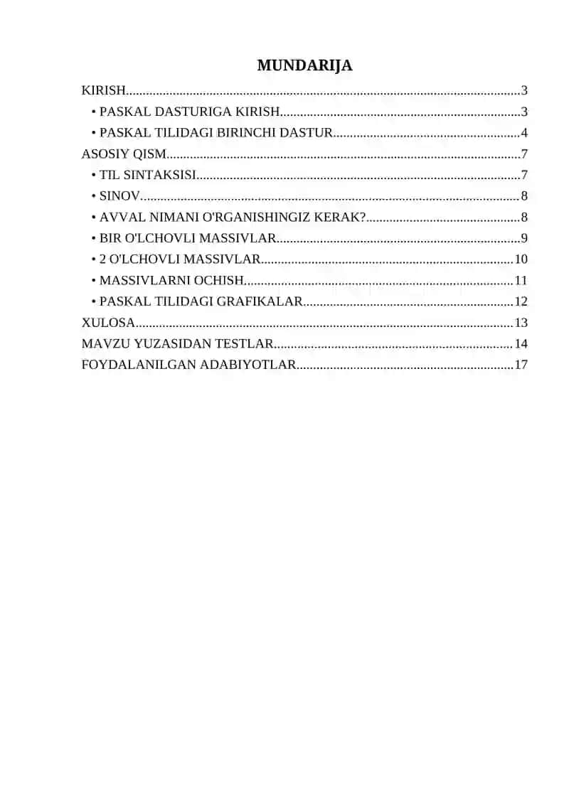 Paskal dasturlash tilida sodda masalalarni dasturlash 2