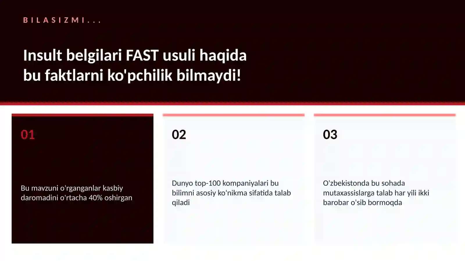 Insult belgilari FAST usuli 2