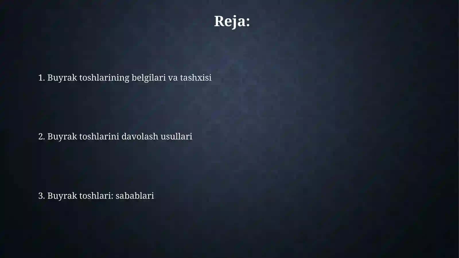 Buyrak tosh kasalliklari va davolash usullari 2