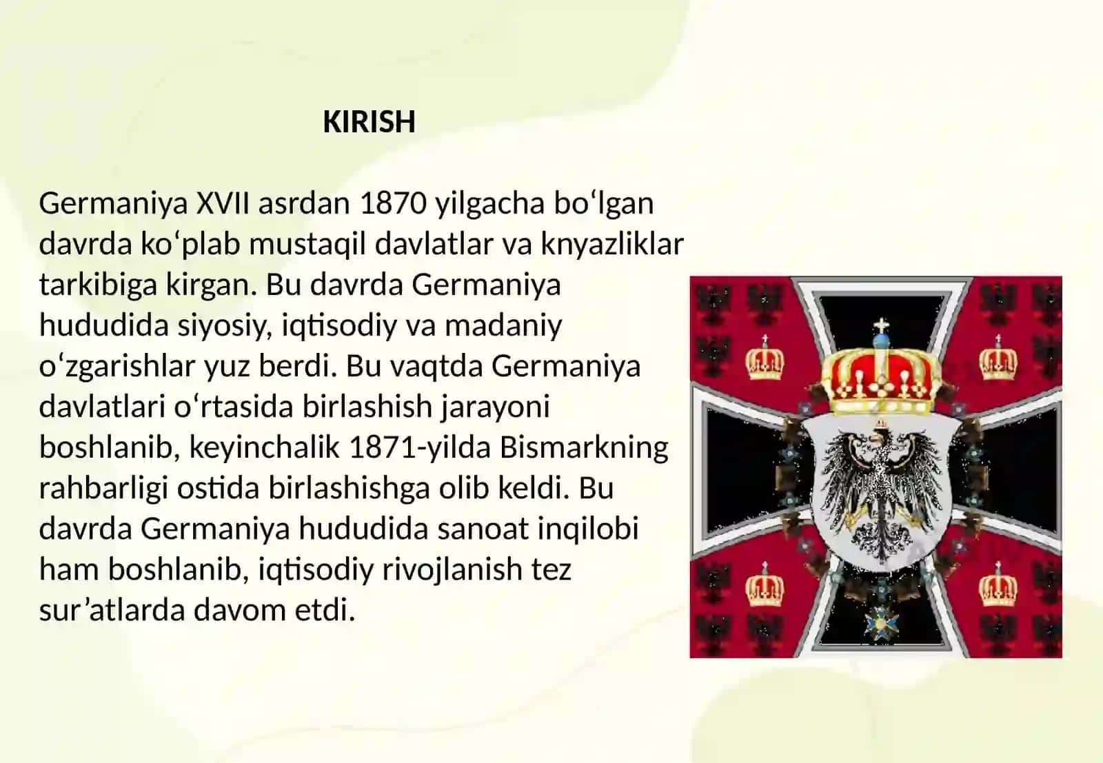 XVII asrdan 1870 yilgacha boʻlgan davrda Germaniya. German davlatlari 2