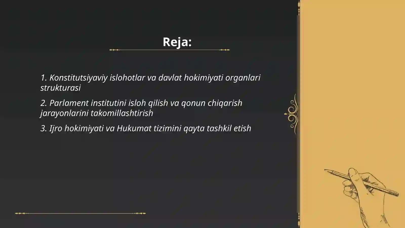Konstitutsiyaviy islohotlar va davlat hokimiyati organlari strukturasi 2
