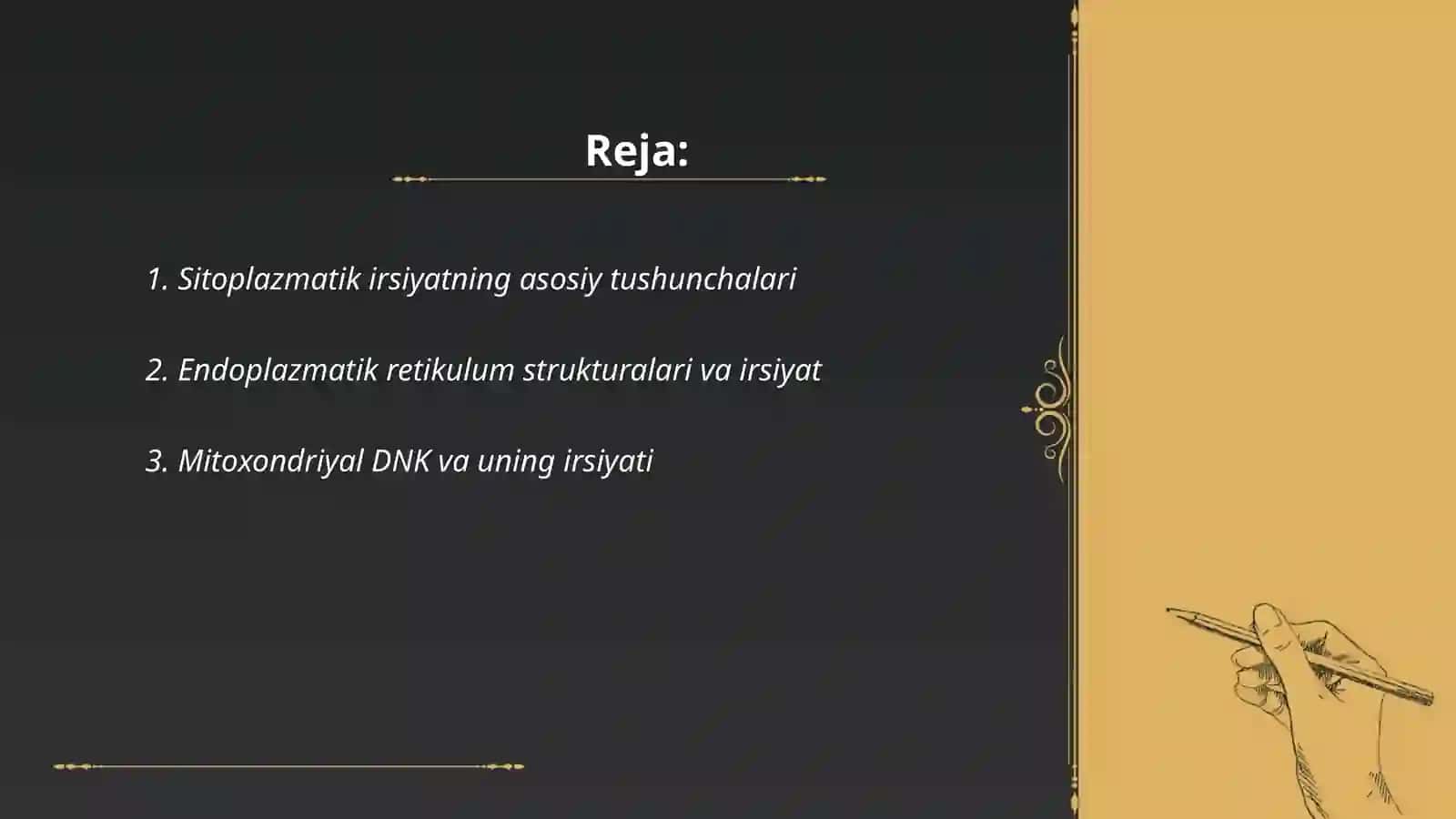 Sitoplazmatik irsiyatning moddiy asoslari 2