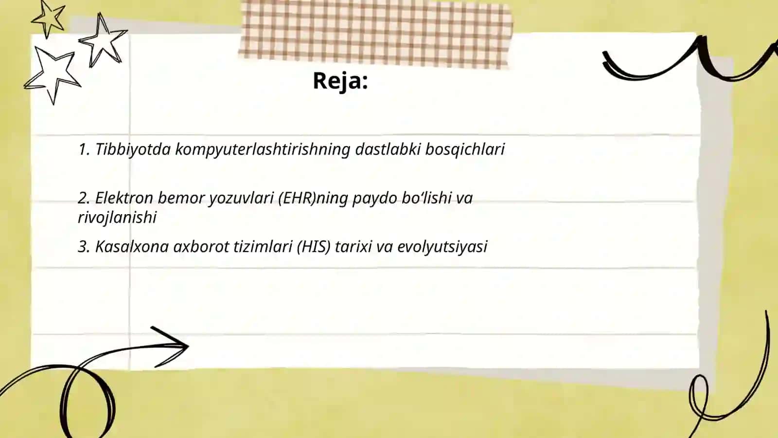 Tibbiyotdagi IT rivojlanishining tarixiy bosqichlari 2