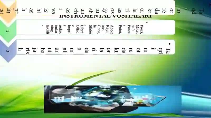TAQDIMOTLARNI ISHLAB CHIQISHNING INSTRUMЕNTAL VOSITALARI 2