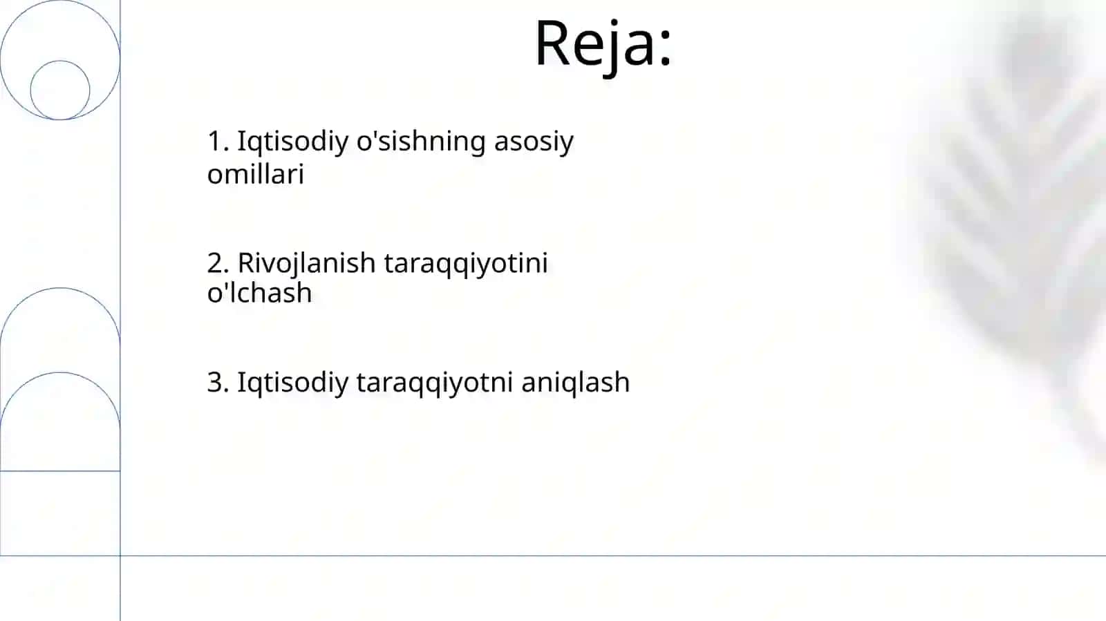 Iqtisodiy taraqqiyotning umumiy asoslari 2
