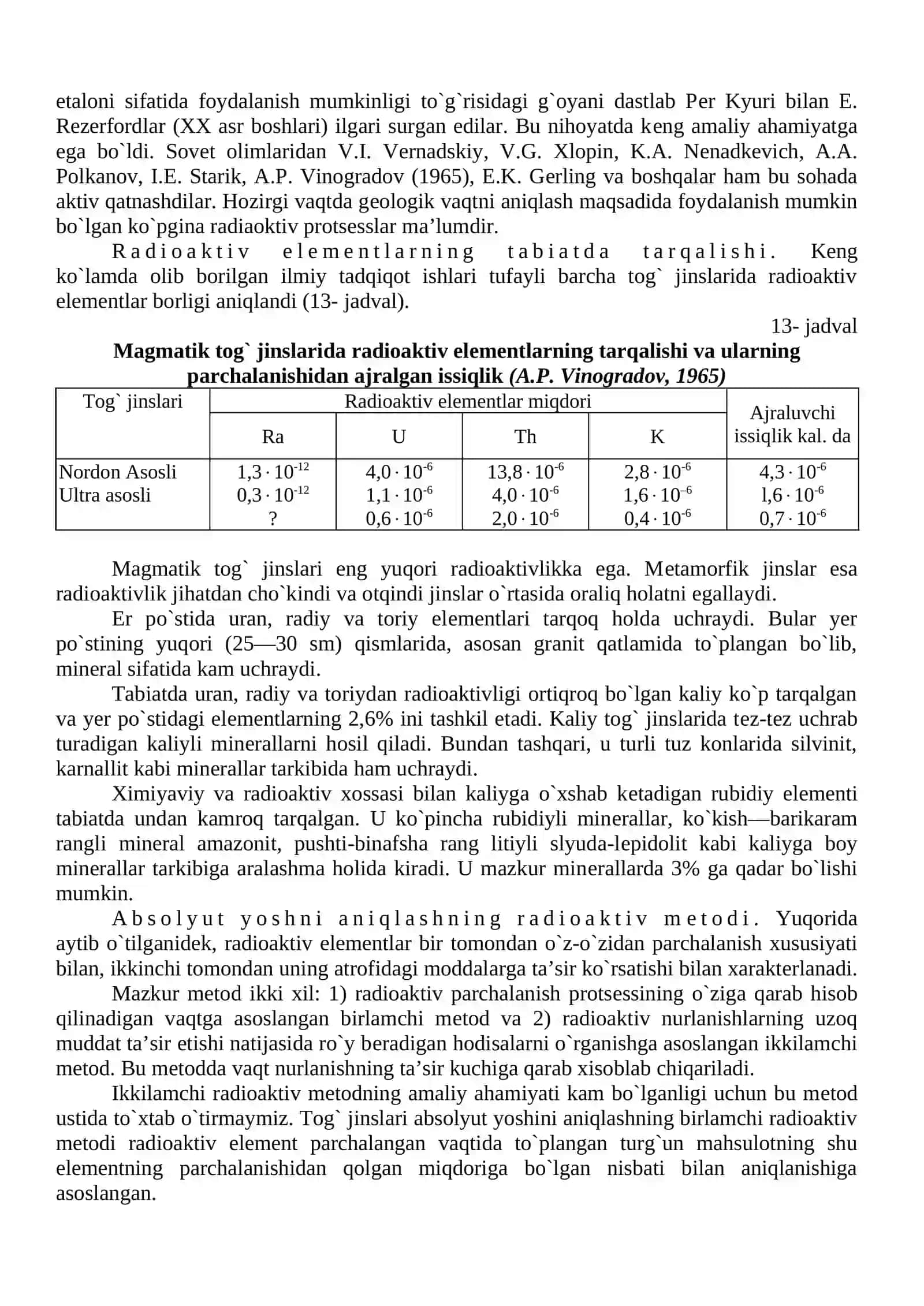 YЕRNING MUTLOQ (ABSOLYUT) YOSHINI ANIQLASH 2