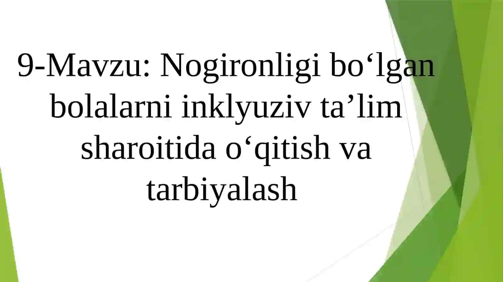 Nogironligi bo‘lgan bolalarni inklyuziv ta’lim sharoitida o‘qitish va tarbiyalash 2