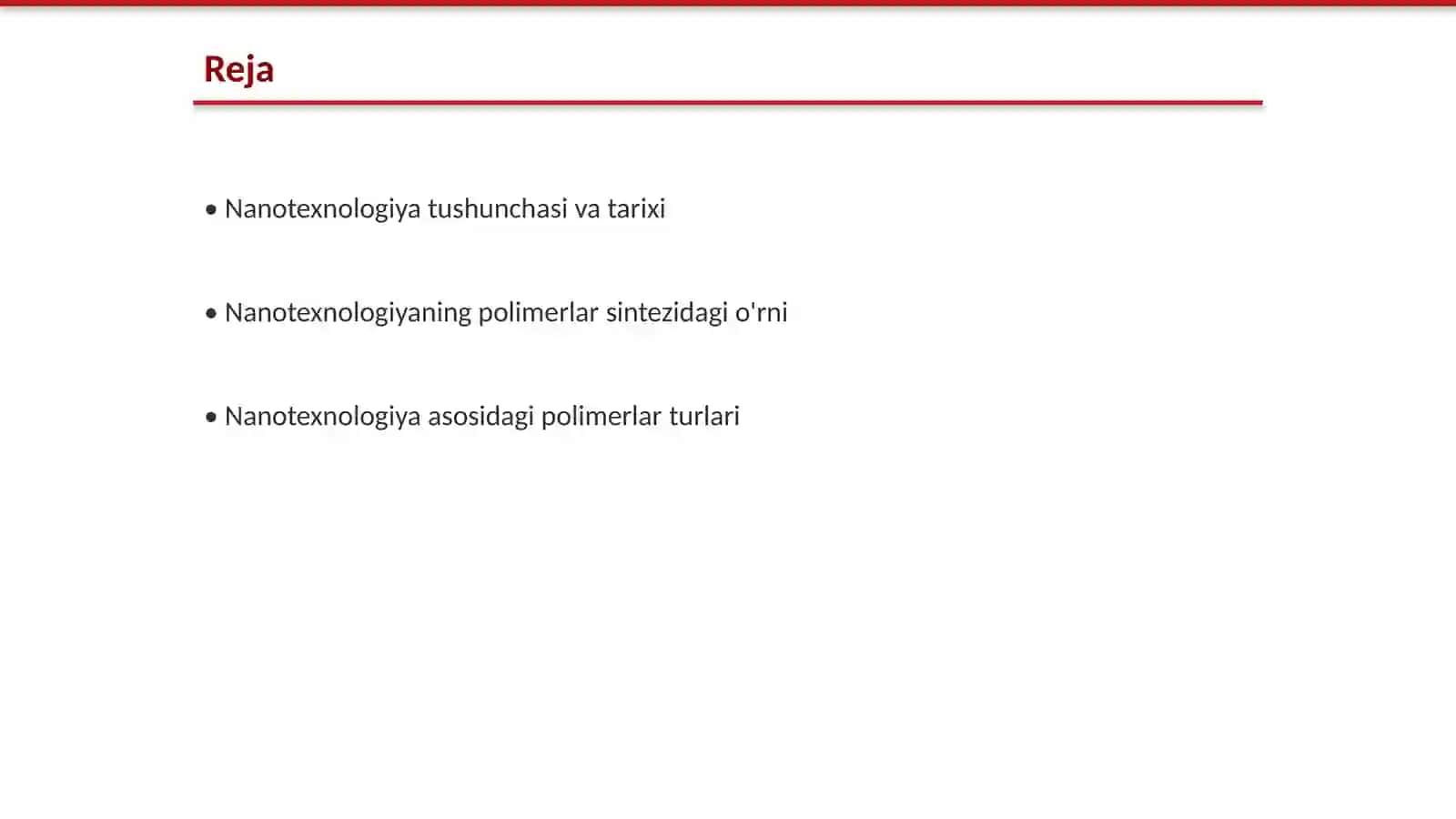 Nanotexnologiya va u asosida polimerlar sintez qilish usullari 2