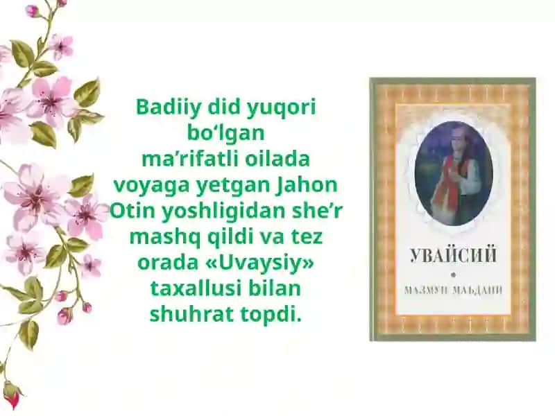 Uvaysiy lirikasi 2