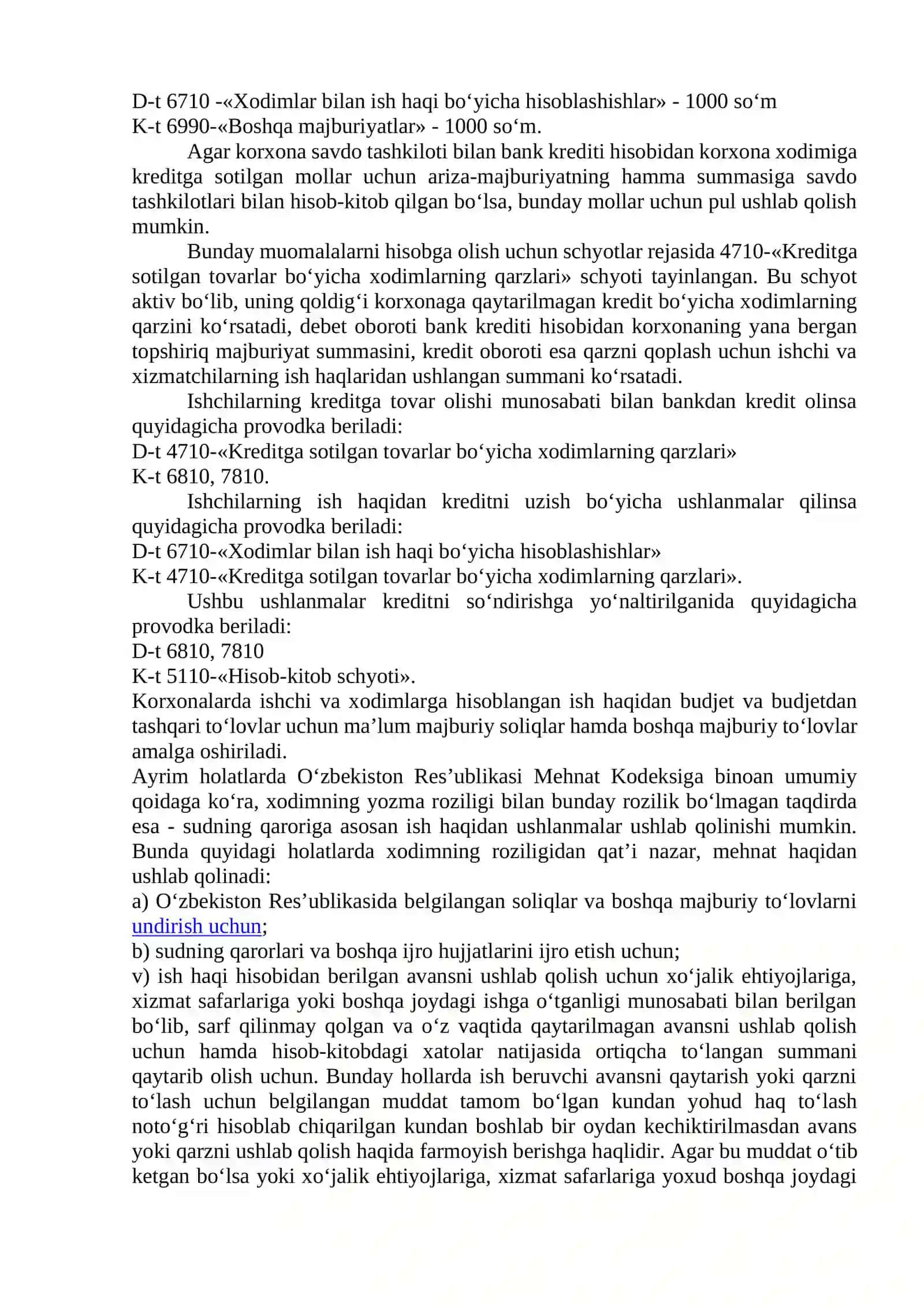 Hisobdor shaxslar bilan hisob kitoblar hisobi. Fuqarolarning shaxsiy jamg‘arib boriladigan pensiya hisobvaraqlari bo‘yicha hisob kitoblar 2