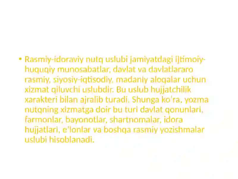 Rasmiy-idoraviy hujjatlarini tayyorlash 2
