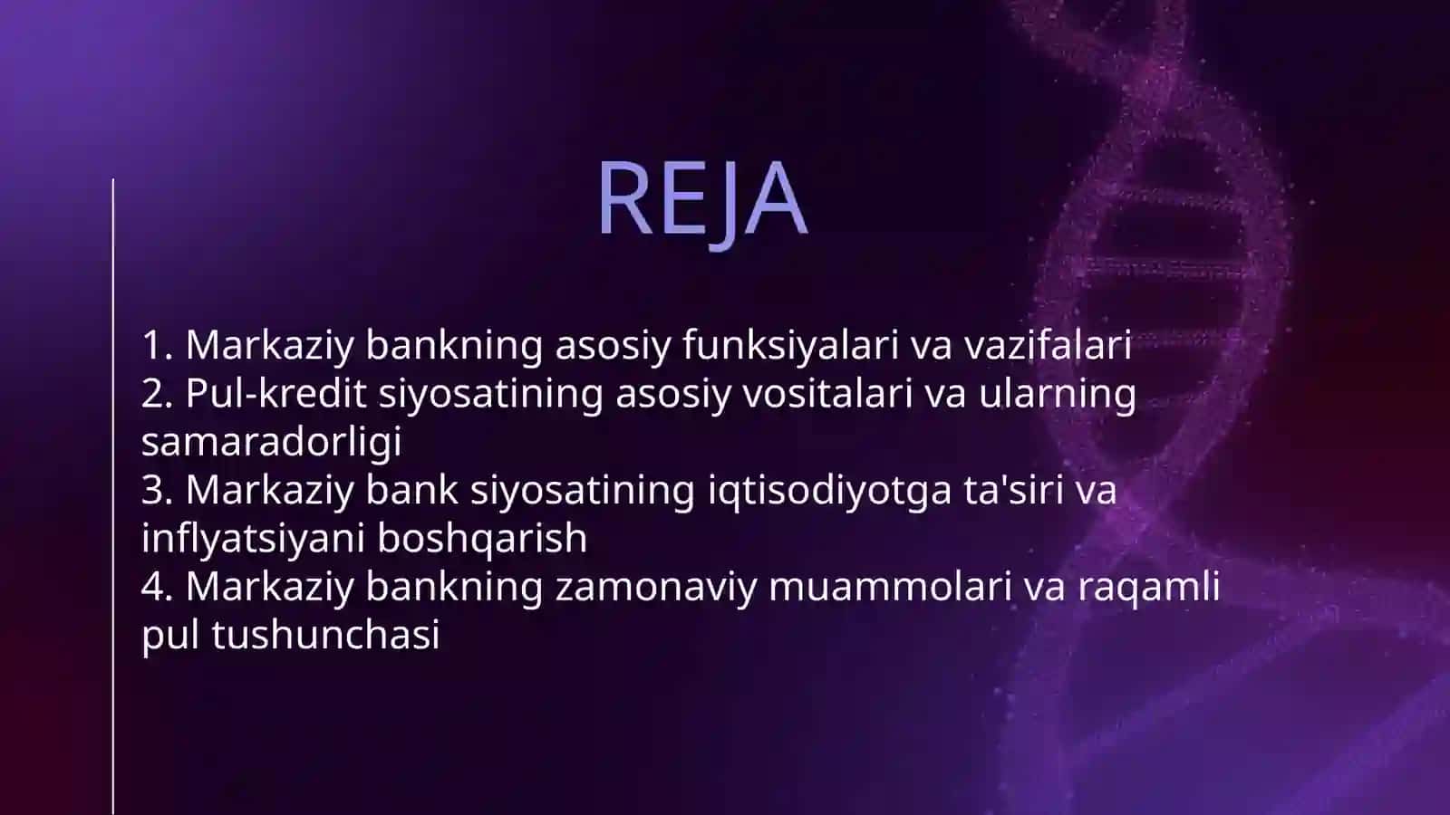 MARKAZIY BANK VA MANETER SIYOSATI 2
