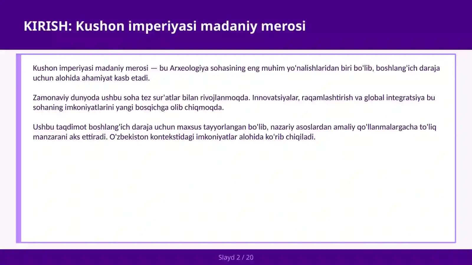 Kushon imperiyasi madaniy merosi 2