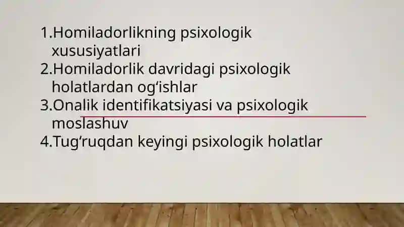 HOMILADORLIK DAVRI VA TUG‘RUQNING KLINIK PSIXOLOGIYADAGI O‘RNI 2