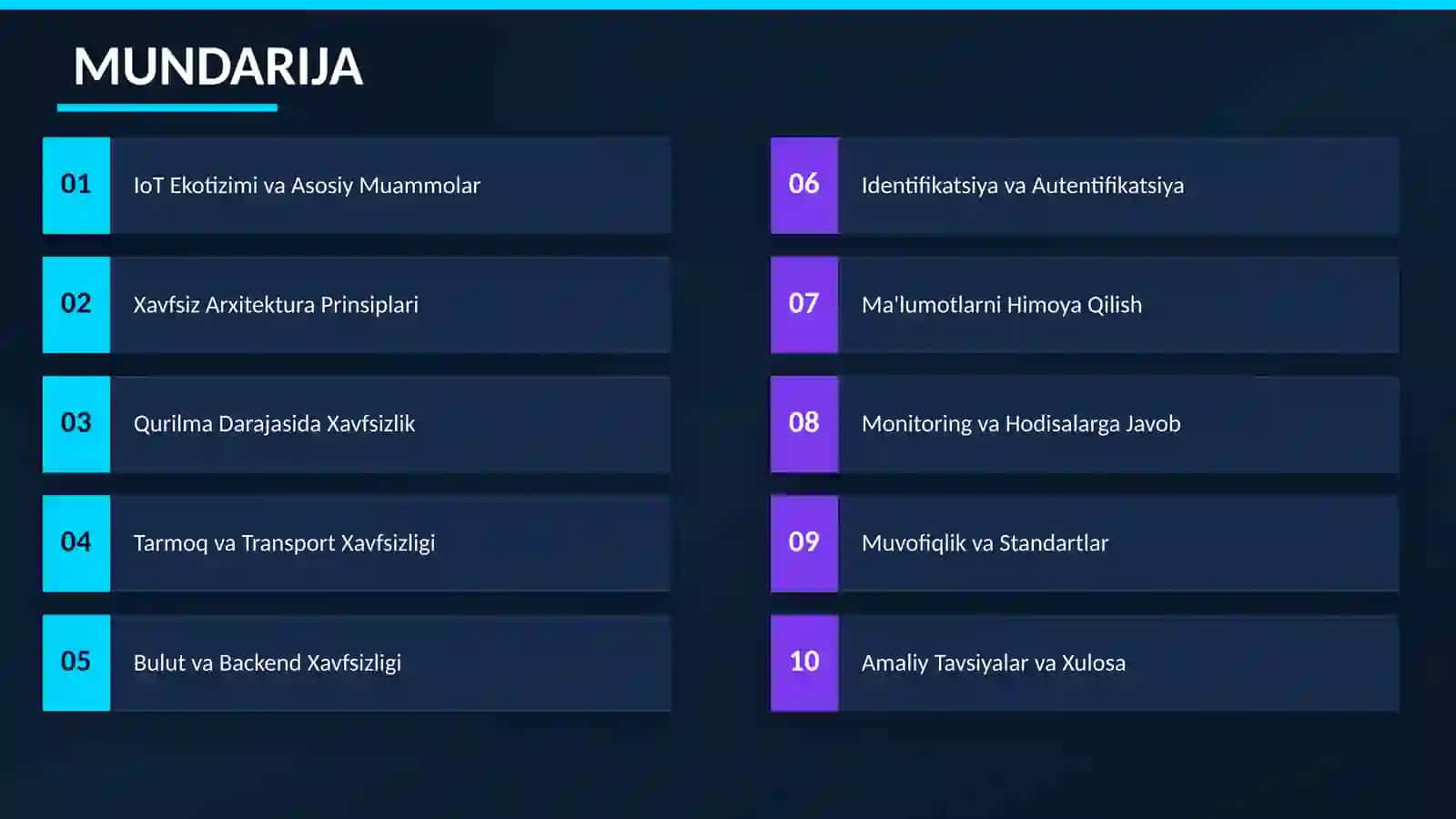 IoT xavfsizlik arxitukturasi 2