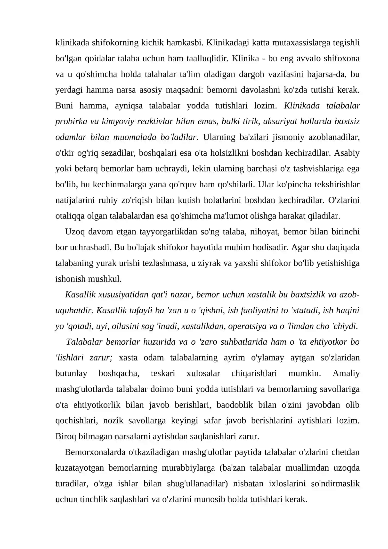 Talabalarning bemor bilan muloqoti 2
