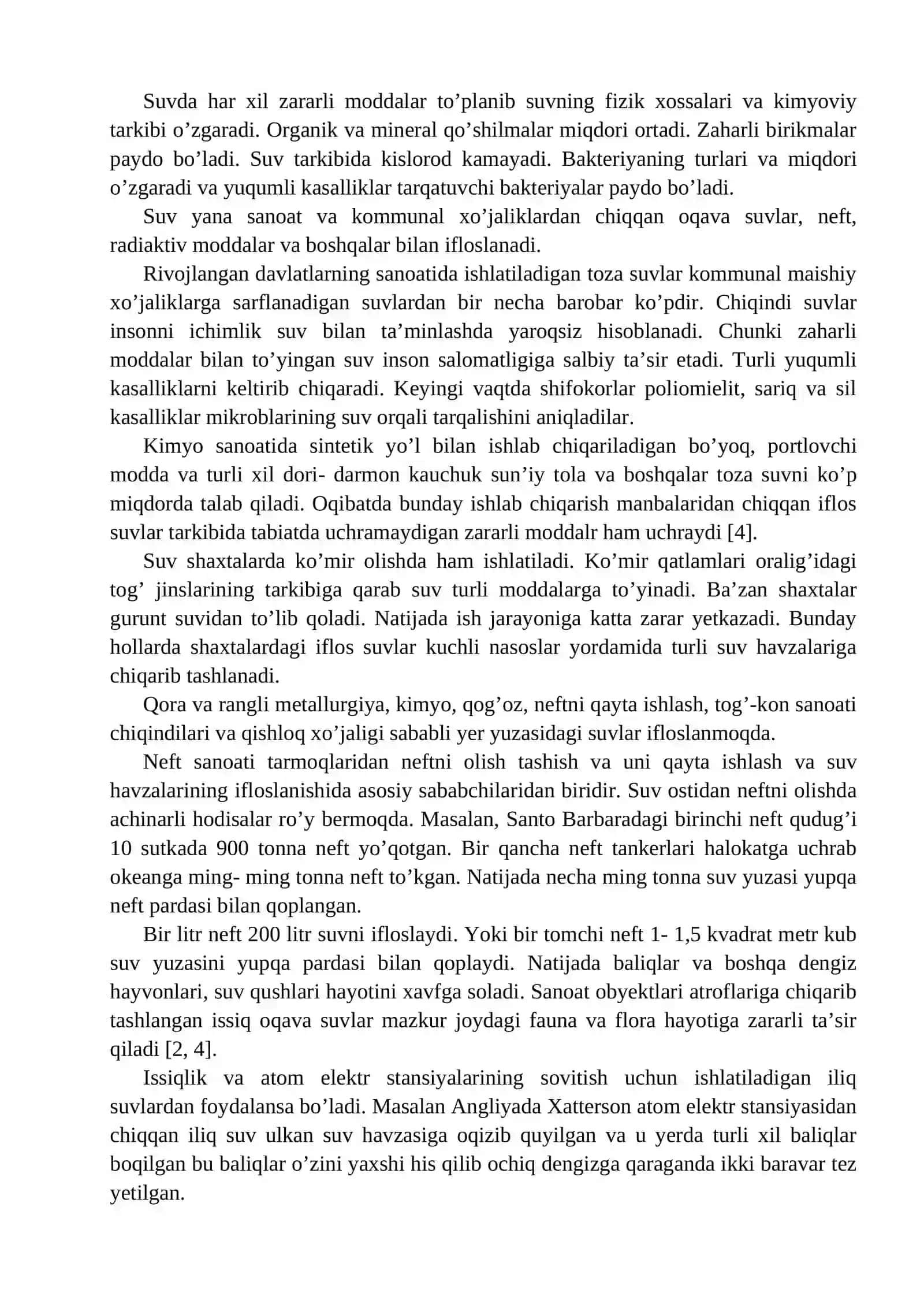 SUVNING IFLOSLANISHIDAN KELIB CHIQADIGAN IQTISODIY ZARAR 2