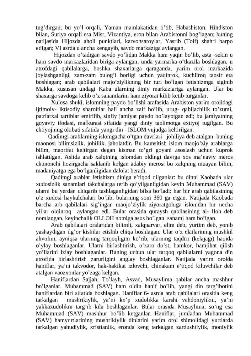 Islom tafakkuri va madaniyatining shakillaninsh bosqichlari 2